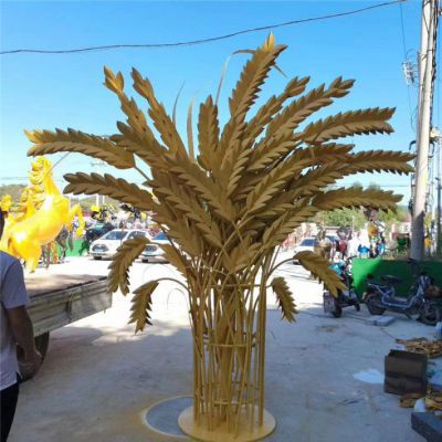 金属材质麦穗雕塑 不锈钢麦穗雕塑厂家定制